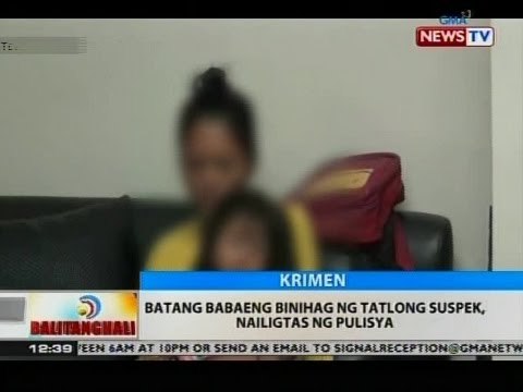 BT: Batang babaeng binihag ng tatlong suspek, nailigtas ng pulisya