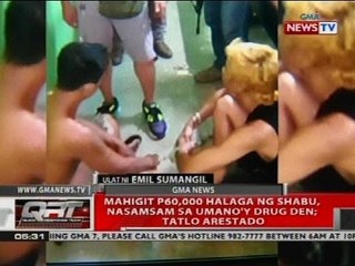QRT: Mahigit P60,000 halaga ng shabu, nasamsam sa umano'y drug den