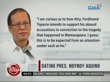24 Oras: Dating Pang. Aquino, sinampahan ng reklamo kaugnay sa pagkamatay ng SAF 44