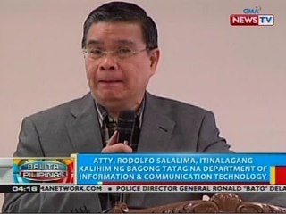 Atty. Rodolfo Sasalima, itinalagang kalihim ng Department of Information & Communication Technology