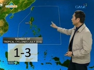 24 Oras: Pagasa: hanggang tatlong bagyo ang posibleng pumasok sa PAR ngayong Hulyo