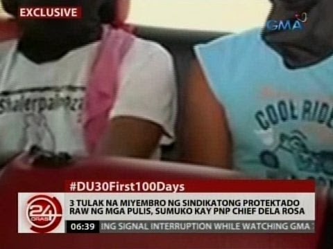 3-tulak na miyembro ng sindikatong protektado raw ng mga pulis, sumuko kay PNP Chief Dela Rosa