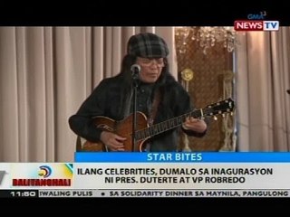 Ilang celebrities, dumalo sa inagurasyon ni Pres. Duterte at VP Robredo
