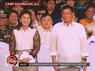 Pang. Duterte at VP Robredo, nagkita at nagkausap sa unang pagkakataon sa AFP Change of Command
