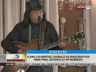Ilang celebrities, dumalo sa inagurasyon nina Pres. Duterte at VP Robredo