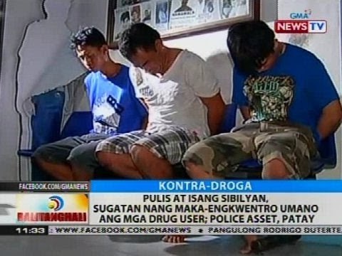 Pulis at isang sibilyan, sugatan nang maka-engkwentro umano ang mga drug user