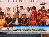 Nasa 500 residente ng isla puting bato, nakasalo sa hapunan ni Pangulong Duterte