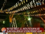 UB: Mga taga-Times St., QC, nagtali ng dilaw na laso bilang pagsalubong kay outgoing Pres. Aquino