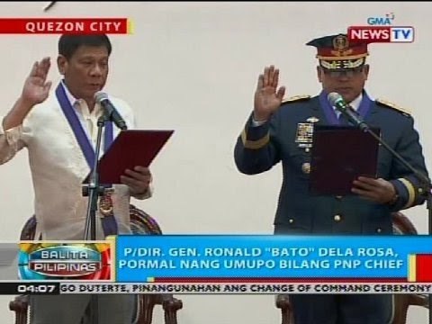 P/Dir. Gen. Ronald 'Bato' Dela Rosa, pormal nang umupo bilang PNP chief