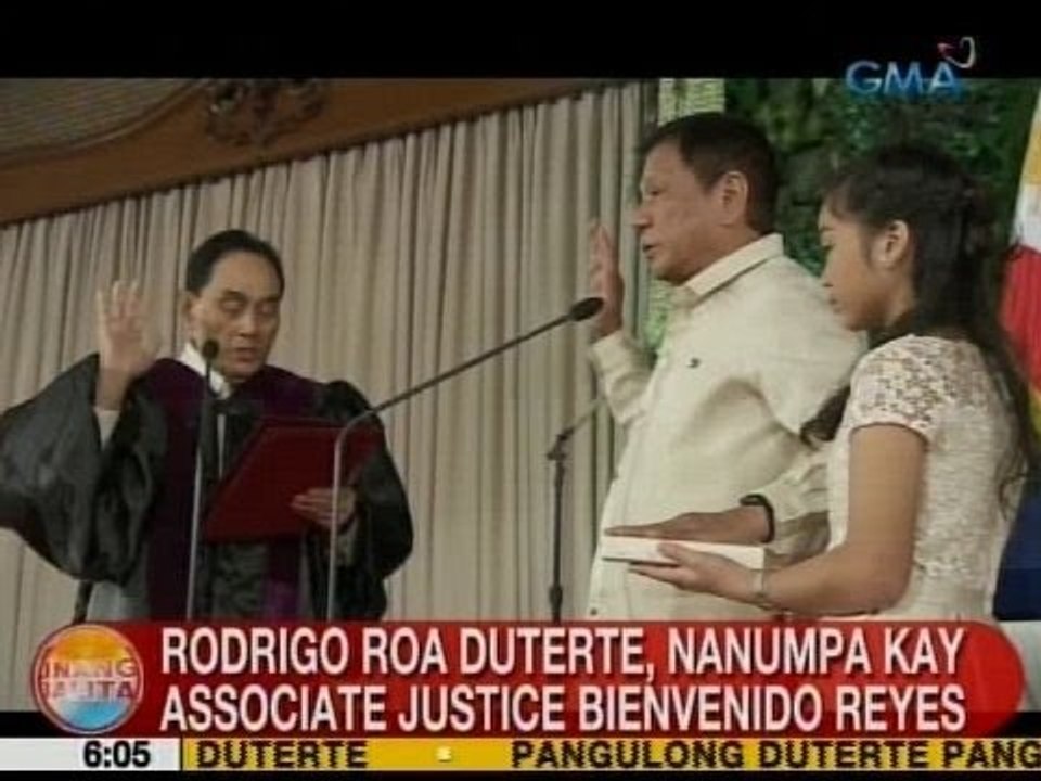 UB: Rodrigo Roa Duterte, nanumpa kay Associate...