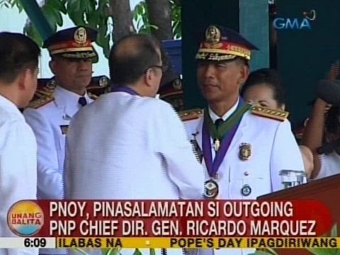 UB: PNoy, pinasalamatan si outgoing PNP Chief Dir. Gen. Ricardo Marquez
