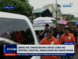 Saksi: Libing ng tinaguriang drug lord ng Central Visayas, dinaluhan ng daan-daan