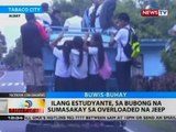 BT: Ilang estudyante, sa bubong na sumasakay sa overloaded na jeep