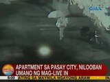 UB: Apartment sa Pasay City, nilooban umano ng mag-live in