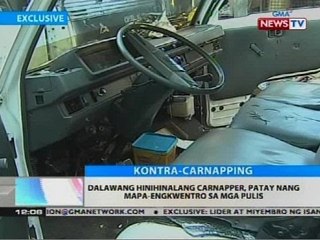 Dalawang hinihinalang carnapper, patay nang mapa-engkwentro sa mga pulis