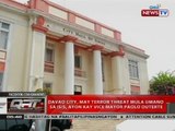 Davao City, may terror threat mula umano sa ISIS, ayon kay Vice Mayor Paolo Duterte