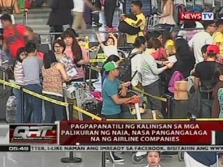 Pagpapanatili ng kalinisan sa mga palikuran ng NAIA, nasa pangangalaga na ng airline companies