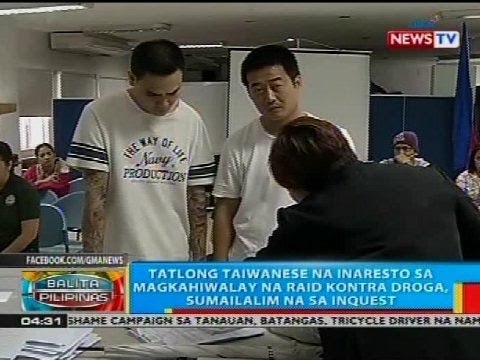 BP: Tatlong Taiwanese na inaresto sa magkahiwalay na raid kontra droga, sumailalim na sa inquest