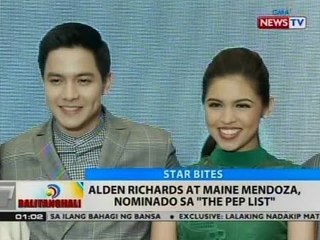 BT: Alden Richards at Maine Mendoza, nominado sa "The PEP List"