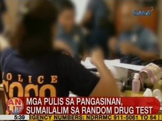 UB: Mga pulis sa Pangasinan, sumailalim sa random drug test