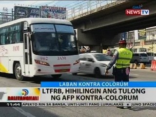 BT: LTFRB, hihilingin ang tulong ng AFP kontra-colorum