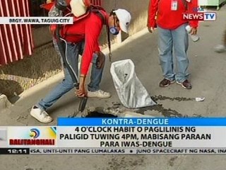 4 o'clock habit o paglilinis ng paligid tuwing 4PM, mabisang paraan para iwas-dengue