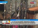 BT: 20-anyos na babae, ginahasa umano ng lalaking nakilala niya sa Facebook