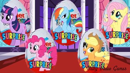 Wheels on the Bus Dora the Explorer | MLP Kinder Surprise Eggs | Kids Music Video