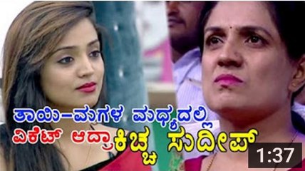 BiggBoss 4 Kiccha Sudeep Got Tired Of Sanjana's Mother  Filmibeat Kannada - YouTube