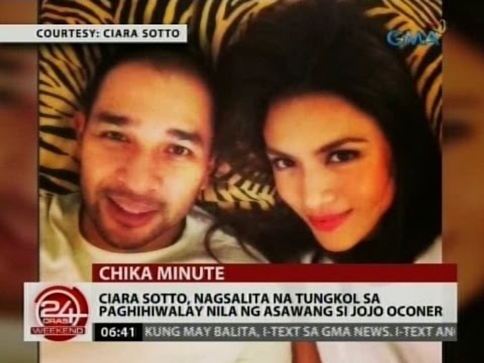24 Oras: Ciara Sotto, nagsalita na tungkol sa paghihiwalay nila ng asawang si Jojo Oconer