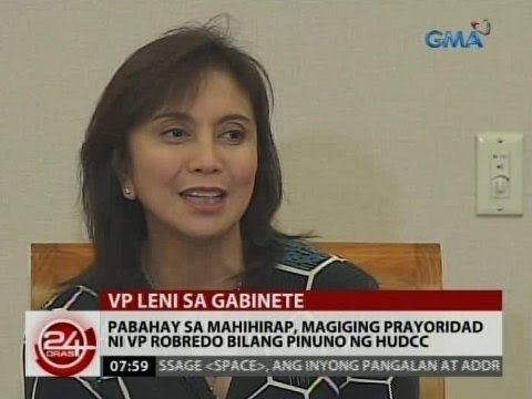 24 Oras: Pabahay sa mahihirap, magiging prayoridad ni VP Robredo bilang pinuno ng HUDCC