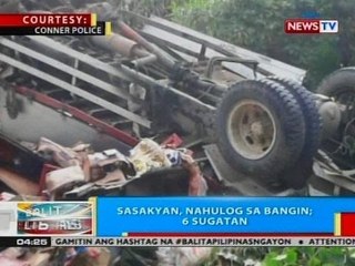 BP: Sasakyan, nahulog sa bangin