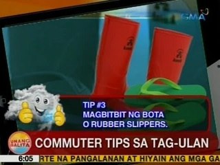 UB: Commuter tips sa tag-ulan