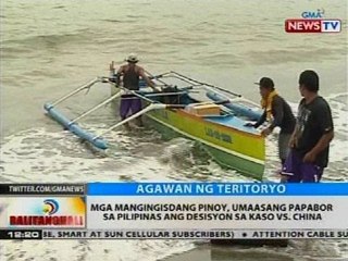 Mga mangingisdang Pinoy, umaasang papabor sa Pilipinas ang desisyon sa kaso vs China