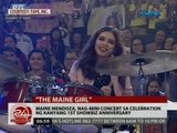 24 Oras: Maine Mendoza, nag-mini concert sa celebration ng kanyang 1st showbiz anniversary