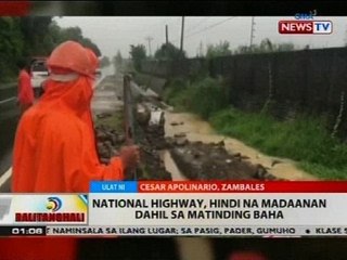 BT: National highway, hindi na madaanan dahil sa matinding baha