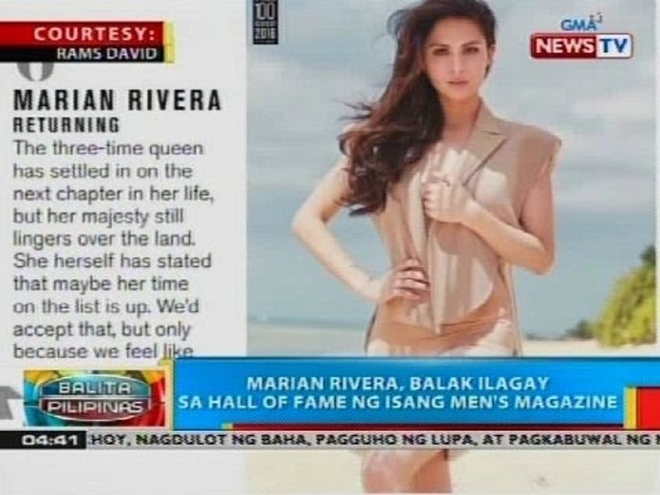 Marian Rivera, balak ilagay sa hall of fame ng isang men's magazine