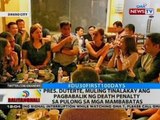 BT: Pres. Duterte, muling tinalakay ang pagbabalik ng death penalty sa pulong ng mga mambabatas