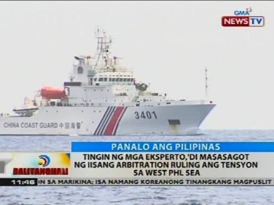 Tingin ng mga eksperto, 'di masasagot ng iisang arbitration ruling ang tensyon sa West PHL Sea