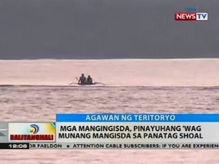 BT: Mga mangingisda, pinayuhang 'wag munang mangisda sa Panatag Shoal