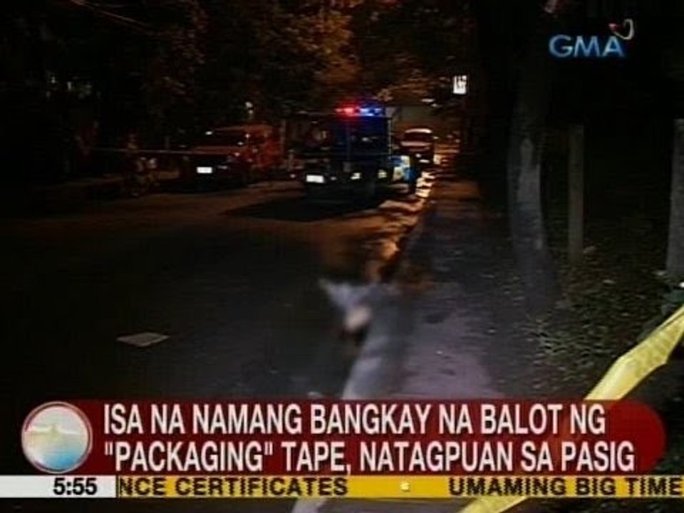 UB: Isa na namang bangkay na balot ng 'packaging' tape, natagpuan sa Pasig