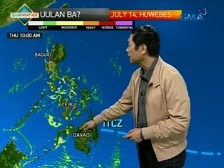 UB: ITCZ, magpapaulan ngayon sa malaking bahagi ng Mindanao