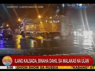 UB: Ilang kalsada sa Maynila, binaha dahil sa malakas na ulan