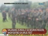 UB: 2 sundalo sa Negros Region, nagpositibo sa drug test