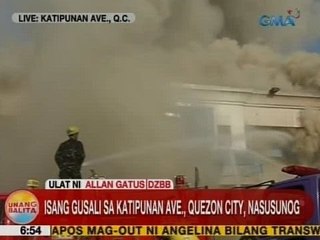 UB: Isang gusali sa Katipunan Avenue sa QC, nasusunog