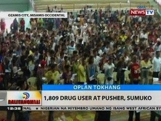 BT: 1,809 drug user at pusher, sumuko