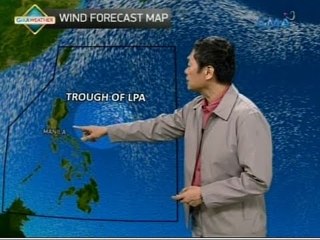 24 Oras: Trough ng LPA, magpapaulan sa Southern Luzon