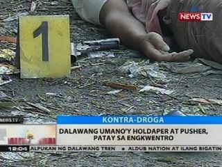 BT: Dalawang umano'y holdaper at pusher, patay sa engkwentro