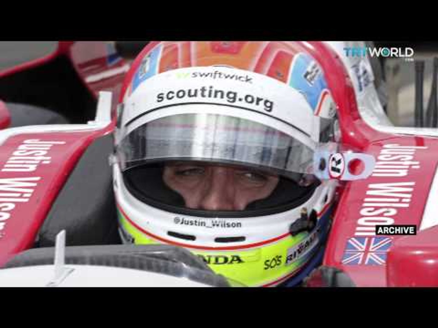 Trt World Indycar Racer Justin Wilson Dies In Car Accident Video Dailymotion