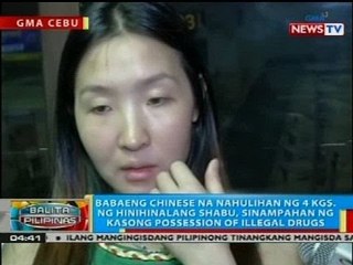 Babaeng chinese na nahulihan ng 4 kgs na hinihinalang shabu, sinampahan na ng kaso